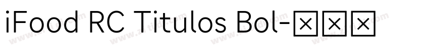 iFood RC Titulos Bol字体转换